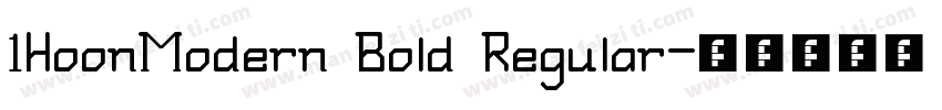 1HoonModern Bold Regular字体转换